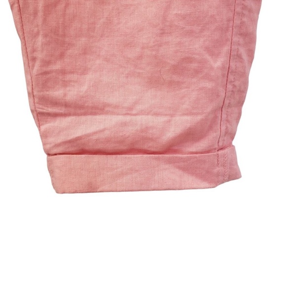 VICTORIA’s SECRET Linen Blend Drawstring Pants in Peachy Pink Size 12 - Picture 6 of 8